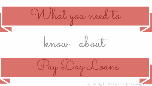 need cash pay day loans