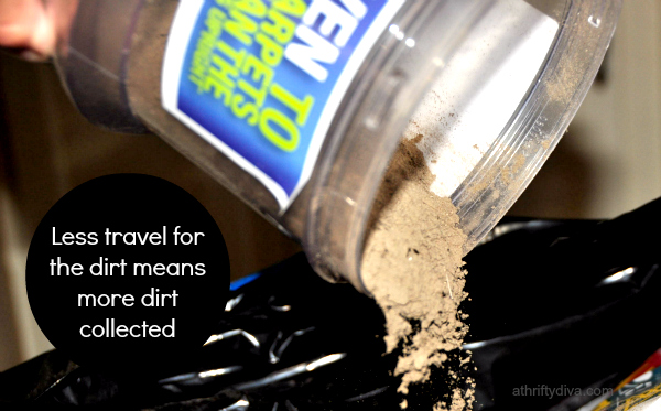 Less travel for the dirt means more dirt collected eureka AirSpeed ONE Turbo carpet cleaner lightweight vacuum cleaner