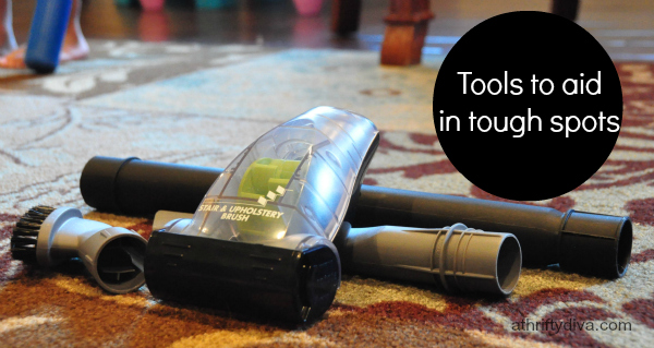 Tools to aid in tough spots eureka AirSpeed ONE Turbo carpet cleaner lightweight vacuum cleaner
