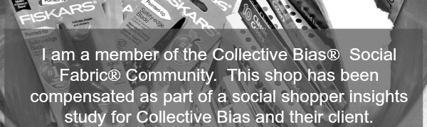I am a member of the Collective Bias®  Social Fabric® Community.  This shop has been compensated as part of a social shopper insights study for Collective Bias and their client.   #cfk  #Fiskars4Kids #shop