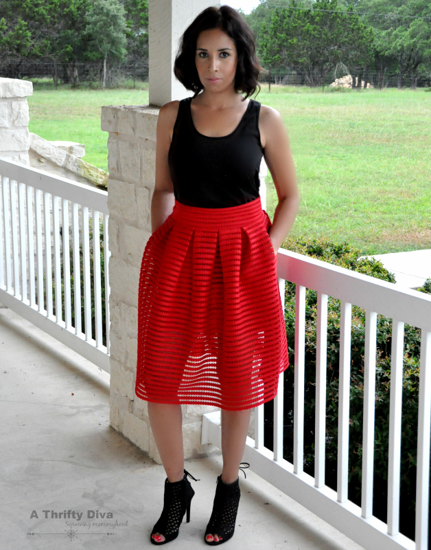 red skirt oasap