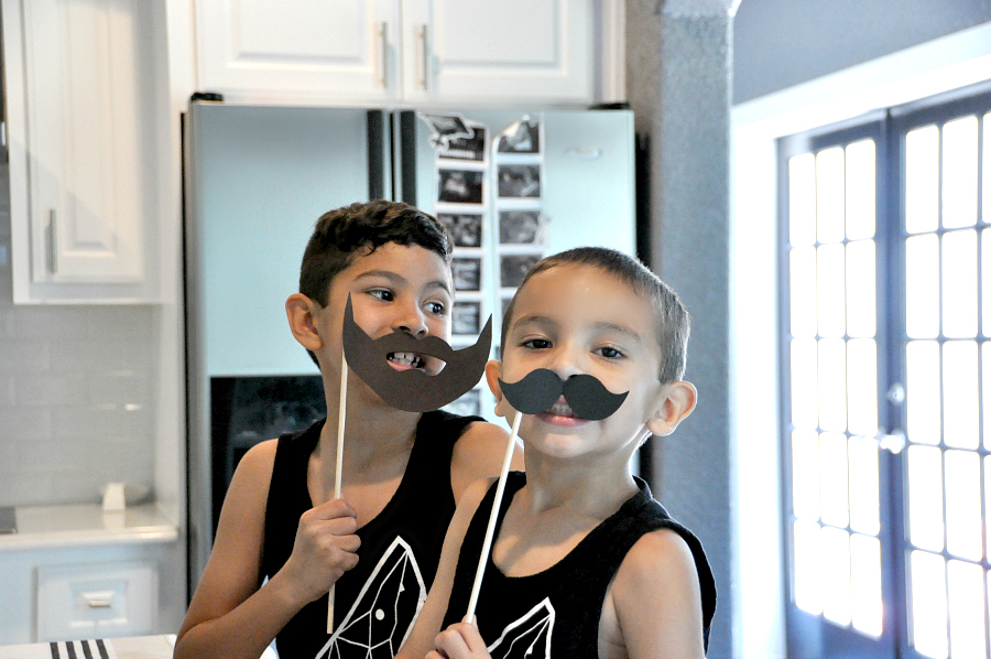 fun with photo props for national ice cream month