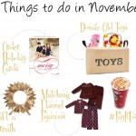 5 things you should do in November. Holiday cards, donate old toys, craft, matching PJ's and Pay It Forward.