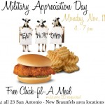 Chick-Fil-A Military Appreciation Day 11/11 San Antonio and New Braunfels