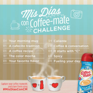 Mis días con Coffee-mate Challenge #MisDiasConCM 12/4 - 12/13