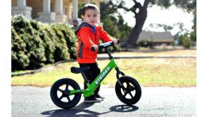 The Two Wheeling Toddler on a Strider Bike