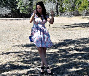 Floral Fashion Spring Look from Kohl's 2014 Lauren Conrad collection #WinkOfPink