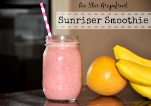 Rio Star Grapefruit Sunriser Smoothie Fresh Fruit Recipe