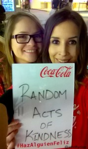 Random act of kindness with coca cola and #hazalguiefeliz