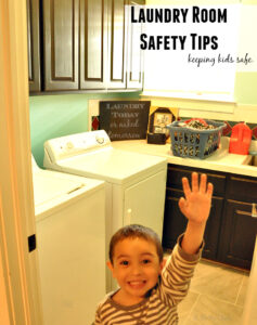 tide laundry room safety tips to keep kids safe