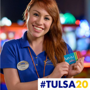 #Tulsa20 20th location opening in Tulsa, Oklahoma with a social media contest and chance for Main Event