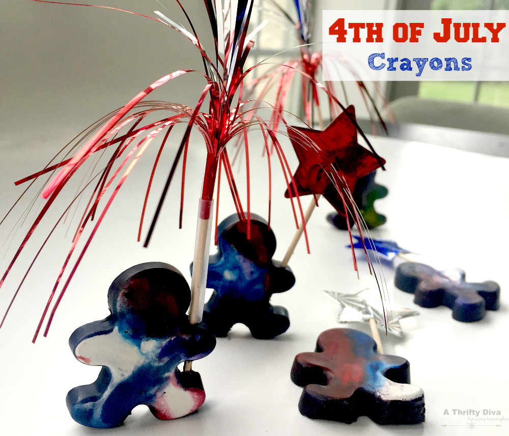 4th of July Crayon mold people