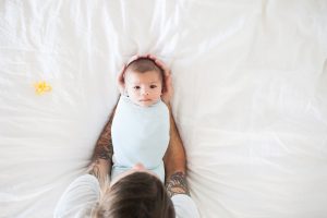 sarahshreves.com photo of ollie swaddle Benefits of Swaddling