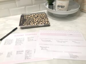 How to meal plan and organize your kitchen with printable inventory lists