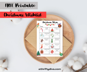 Free Printable Christmas Wishlist for Kids
